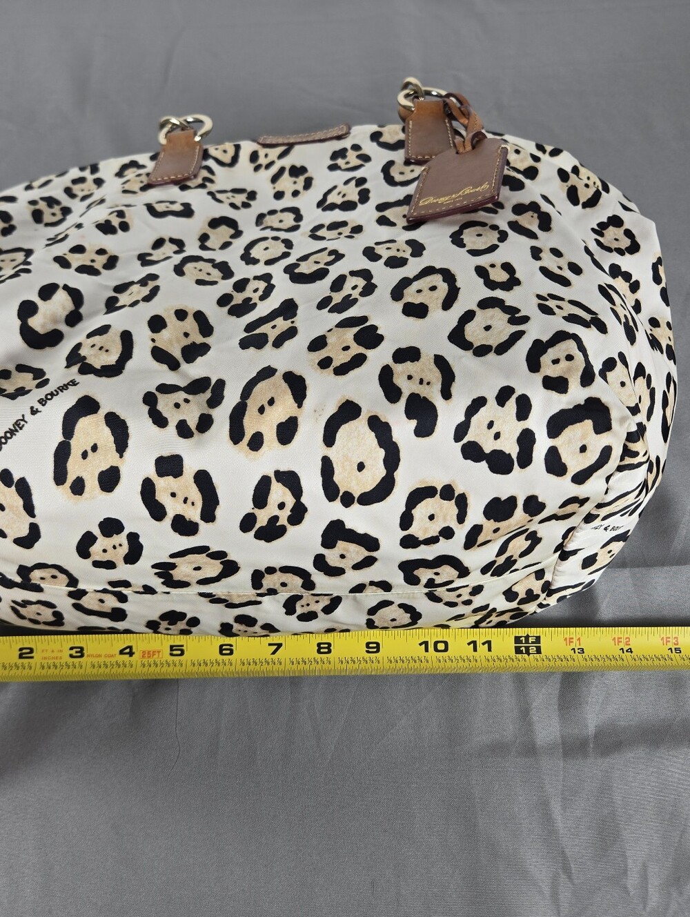Dooney & Bourke Leopard Print Travel Tote Statement Iconic - Picture 16 of 16